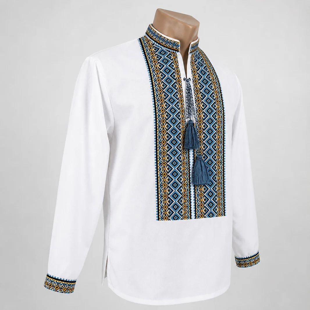 Golden Steppe men's Ukrainian vyshyvanka