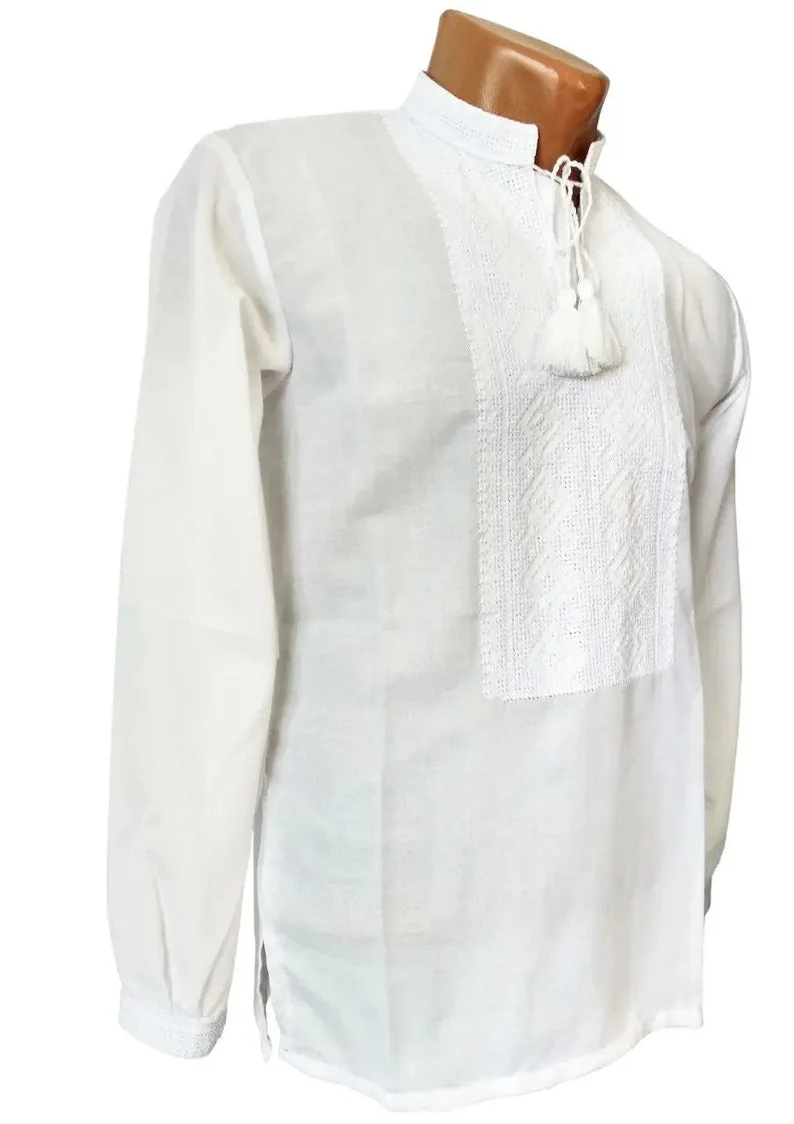 White Heritage men's Ukrainian vyshyvanka