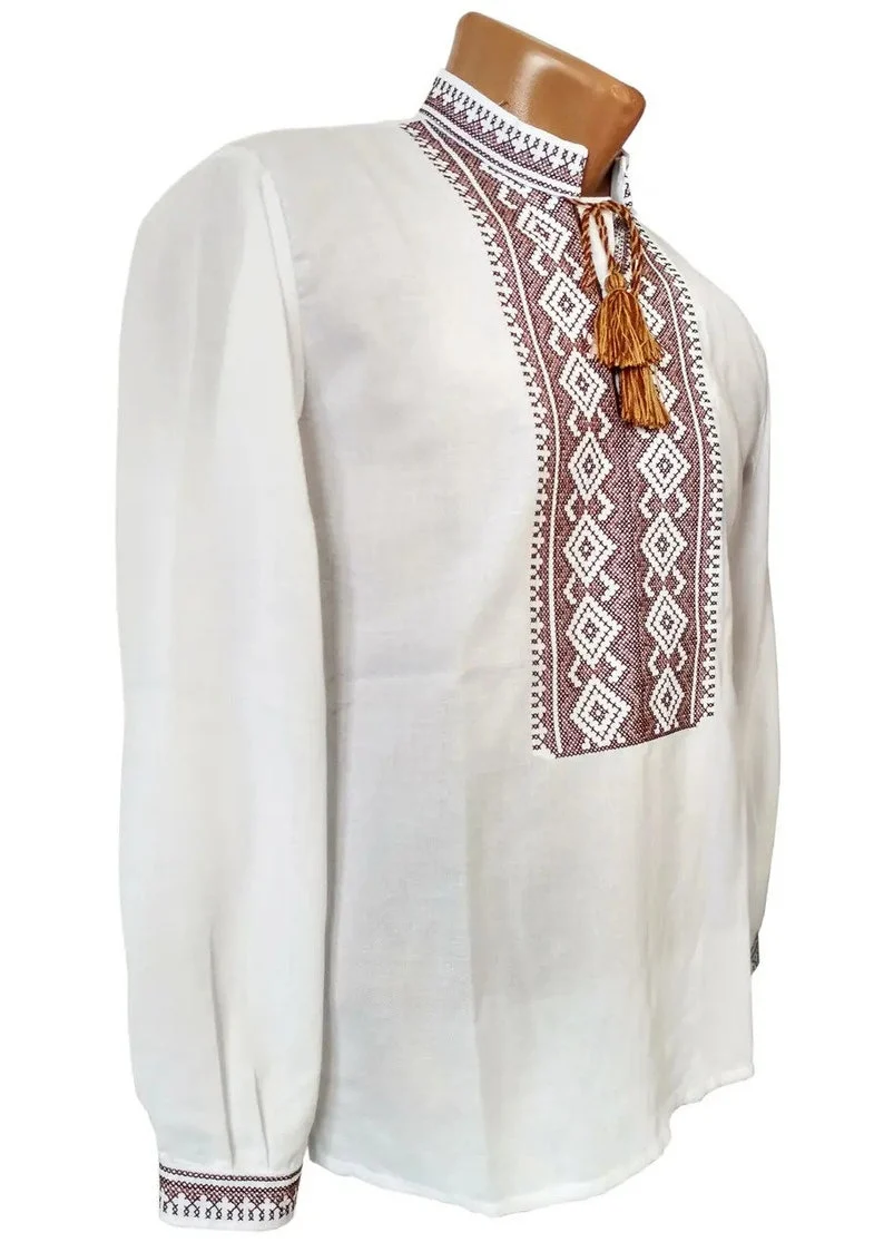 Earth & Ember men's Ukrainian vyshyvanka